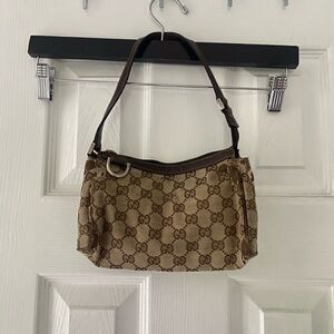 Gucci Brown Monogram Shoulder Bag